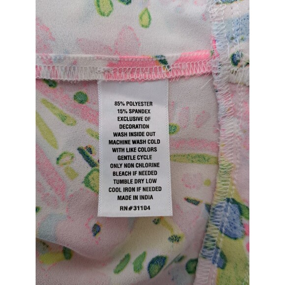 Crown & Ivy Pink Paisley Floral Short Peasant Dress 3/4 Sleeves NWT Size 1X - Picture 6 of 8